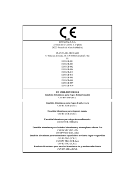 Marcado CE Emulsiones Bituminosas