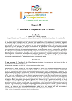 El modelo de la recuperación y su evaluación