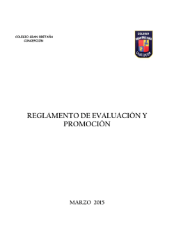 REGLAMENTO EVALUACIÓN 2015