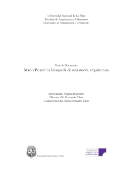 Mario Palanti. La busqueda de una nueva arquitectura