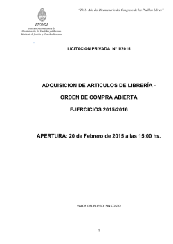 pliego de bases y condiciones aquí