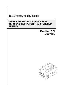 MANUAL DEL USUARIO Serie TX200/ TX300/ TX600