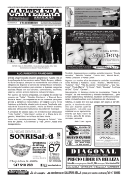 Nº793 - Cartelera Arandina