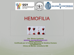 Hemofilia para pacientes, consejo genético