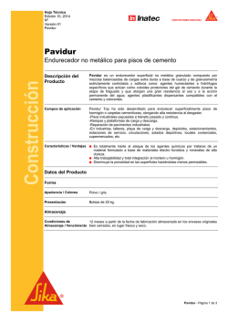 Pavidur - Sika Paraguay