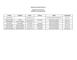 Designación de Funcionarios