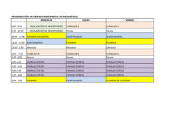 programación viii simposio nororiental de matemáticas miércoles