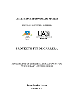 PROYECTO FIN DE CARRERA - Universidad Autónoma de Madrid