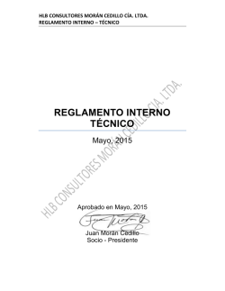 REGLAMENTO INTERNO TÉCNICO - HLB Consultores Morán Cedillo