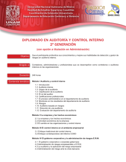 diplomado en auditoría y control interno 2ª generación