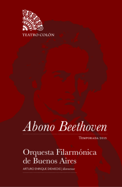 Programa Abono Beethoven