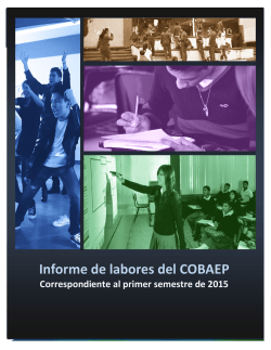 Informe de labores del COBAEP