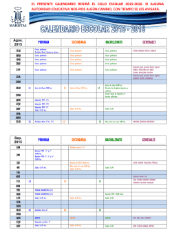 Calendario
