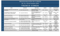 TRONCO COM&Uacute;N - Facultad de Ciencias Qu&iacute;micas