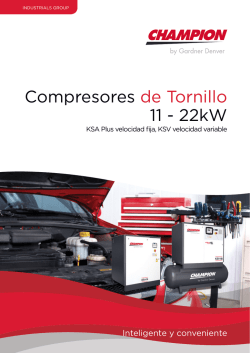 Compresores de Tornillo 11 - 22kW