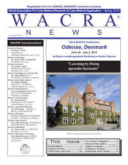Wacra 2015 - Odense Call Program