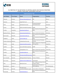 List of Participants - Inter