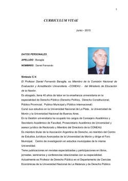 Dr. Daniel Fernando BARAGLIA