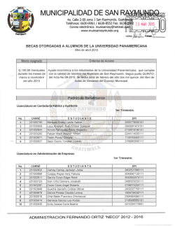 becas otorgadas a alumnos de la universidad panamericana