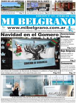 Edici&oacute;n de Enero