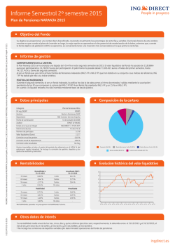 Informe Semestral 1º semestre 2015