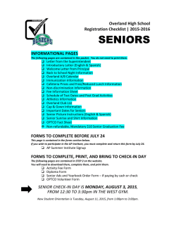 SENIORS - Overland High School
