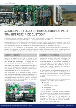 medicion de flujo de hidrocarburos para transferencia de