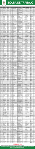 BOLSA DE TRABAJO Junio primera