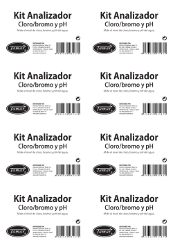 Kit Analizador Kit Analizador - Industrias Químicas Tamar, SL