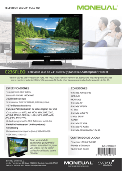 C236FLEO Televisor LED de 24" Full HD y pantalla Shatterproof