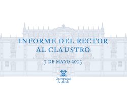 informe del rector al claustro
