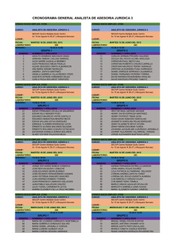 CRONOGRAMA GENERAL ANALISTA DE ASESORIA JURIDICA 3