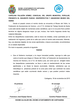 Ruegos, preguntas y mociones del pleno del 27 de noviembre de