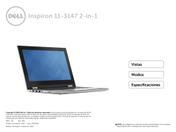Inspiron 11 3147 Especificaciones