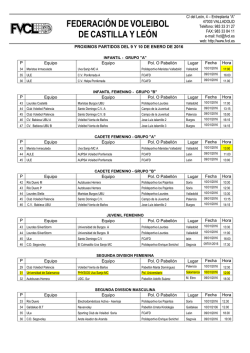 información - federación de voleibol de castilla y león