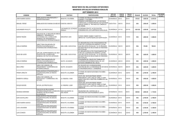 MINISTERIO DE RELACIONES EXTERIORES MISIONES