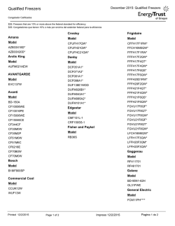 Congelador - Energy Trust of Oregon