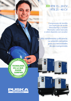 Folleto de compresores de tornillo RTB