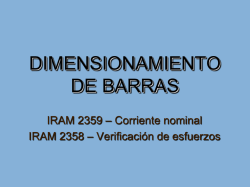 DIMENSIONAMIENTO DE BARRAS
