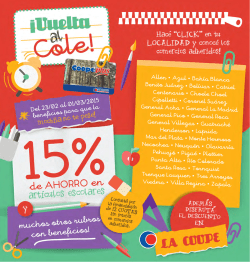 Allen &bull; Azul &bull; Bah&iacute;a Blanca Benito Ju&aacute;rez &bull; Bol&iacute;var &bull; Catriel