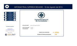 INFORME FINAL SUPERSOCIEDADES