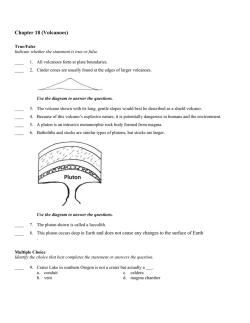 Chapter 18 (Volcanoes)