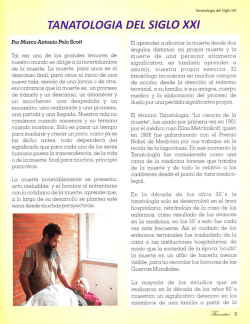 TANATOLOGIA DEL SIGLO XXI - Dr. Marco Antonio Polo Scott