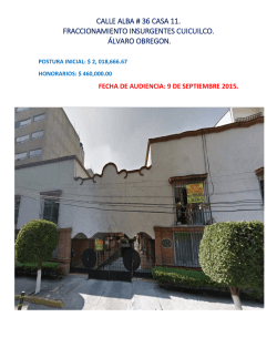 calle alba # 36 casa 11. fraccionamiento insurgentes cuicuilco