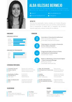 Descarga mi CV - Alba Iglesias | Portfolio