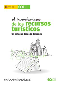 de los recursos tur&iacute;sticos