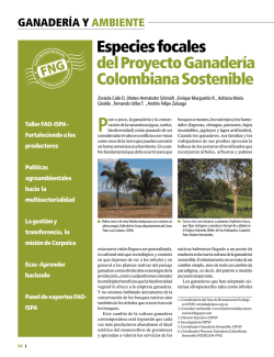 Especies focales del Proyecto Ganadería Colombiana Sostenible