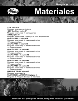 Materiales - Mangueras y Conexiones del Valle, SA de CV