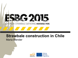 Strawbale construction in Chile