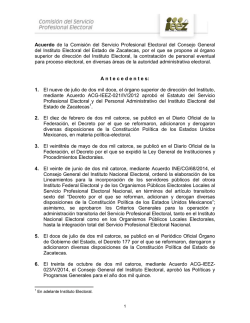 Dictamen de la Comisión del Servicio Profesional Electoral